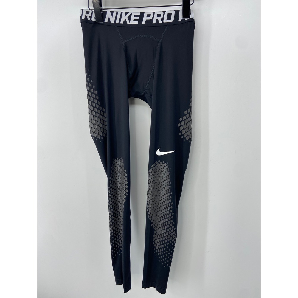 Nike Pro Compression Tights Mens Medium Black Baseball Slider Cool Athletic